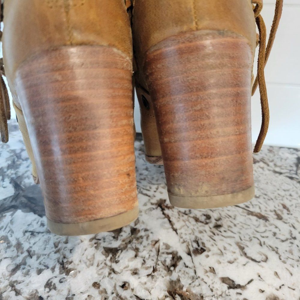 ANTHROPOLOGY BASKE California Leather Bootie size 7.5 - Picture 5 of 10